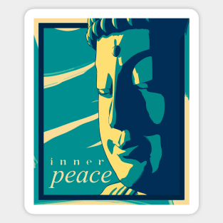 Buddha Art INNER PEACE Sticker